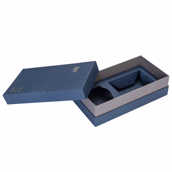 Confezione regalo in legno con confezione di profumo di lusso stampata con logo dal design personalizzato