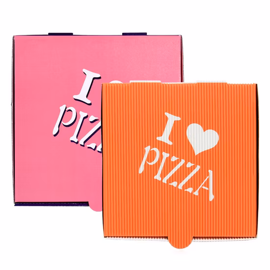 Produttore all'ingrosso stampato personalizzato Scatola di imballaggio in cartone ondulato Kraft per pizza da 12 pollici nero biodegradabile con logo